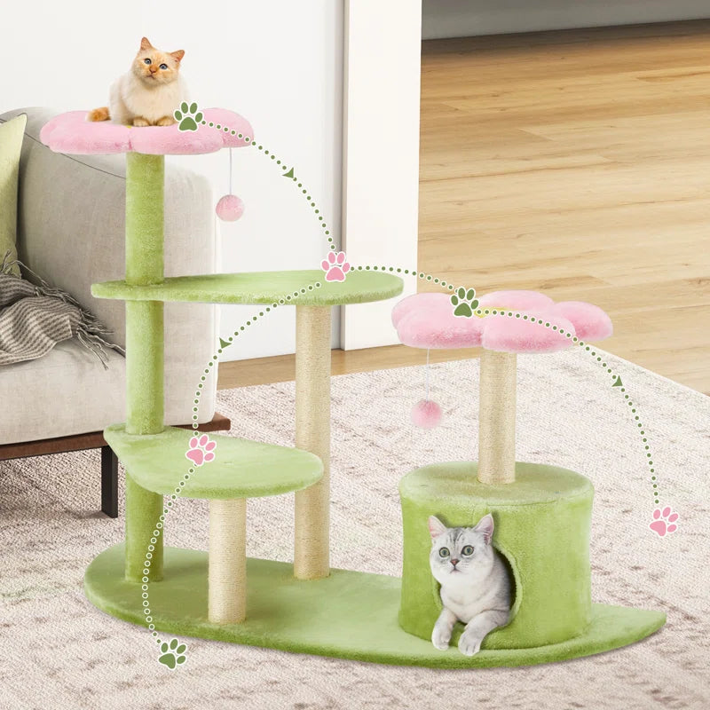 EROMMY Cat Tower w/ Scratching Posts