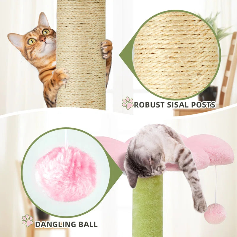 EROMMY Cat Tower w/ Scratching Posts